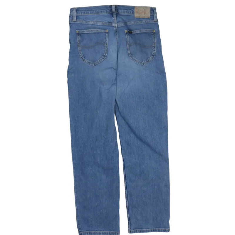 Lee Light Blue Jeans Men's 32 Straight Leg Classic Five Pocket Denim Trousers sold by Vintage Club