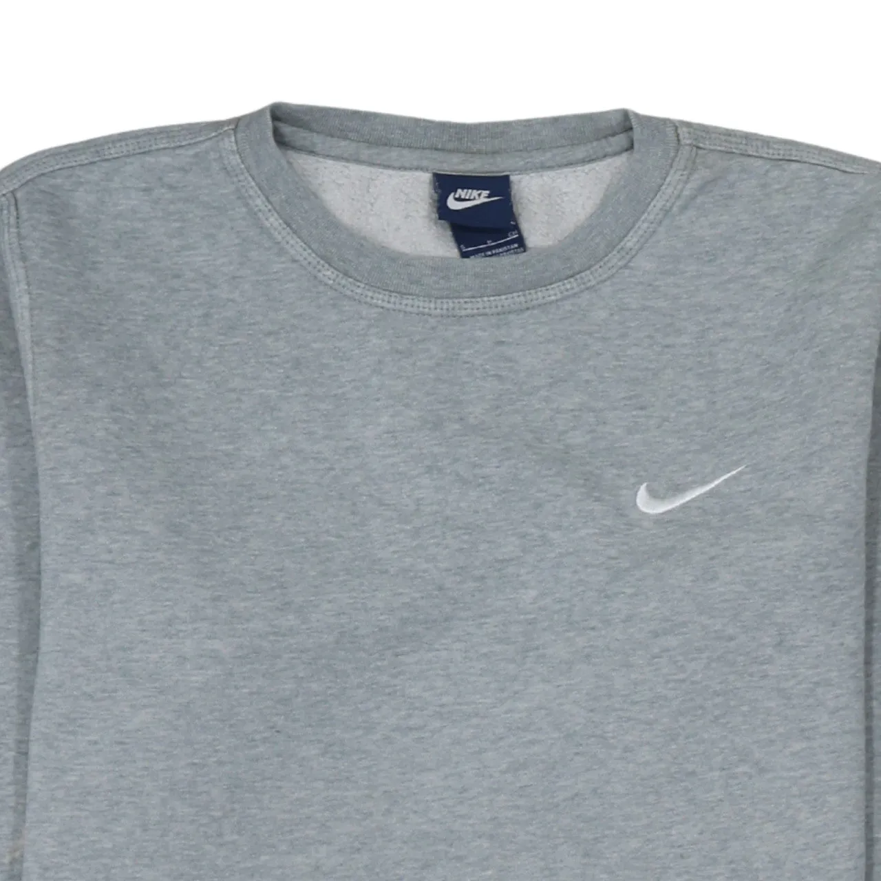 Nike Grey Sweatshirt Men's Small Embroidered Swoosh Crewneck Pullover Fleece Jumper sold by Vintage Club product image thumbnail 3