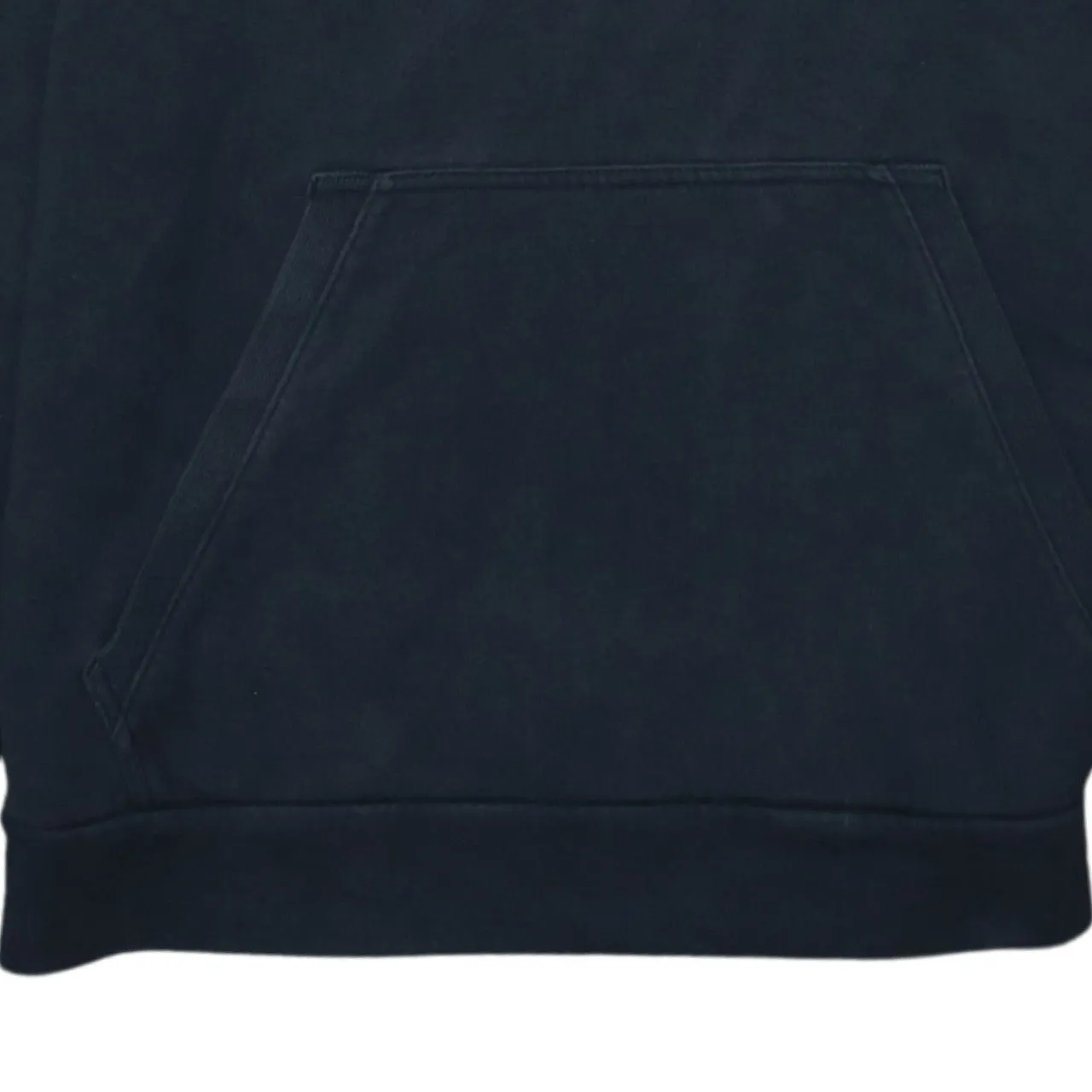 Adidas Black Hoodie Men's Small Printed Logo Front Pocket Pullover Sweatshirt sold by Vintage Club product image thumbnail 4