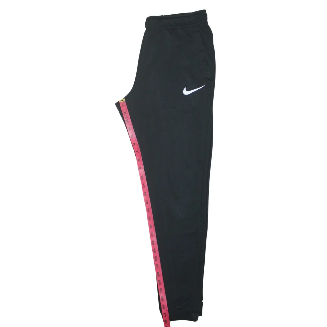Nike Black Joggers Sweatpants Men's Medium Embroidered Swoosh Elastic Waist Cuffed Legs sold by Vintage Club product image thumbnail 5