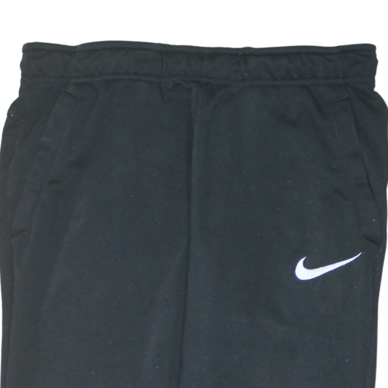 Nike Black Joggers Sweatpants Men's Medium Embroidered Swoosh Elastic Waist Cuffed Legs sold by Vintage Club product image thumbnail 3