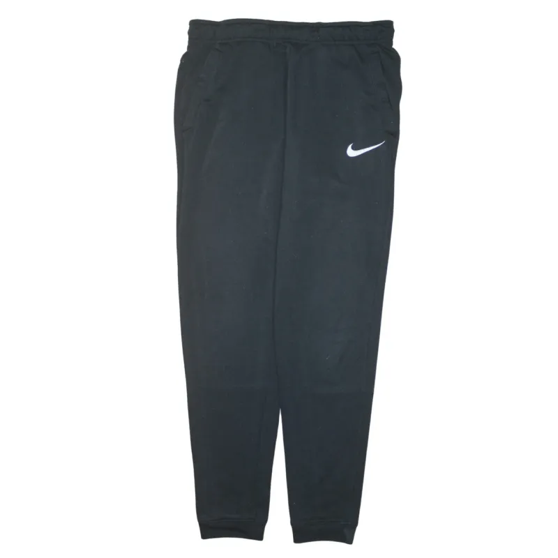 Nike Black Joggers Sweatpants Men's Medium Embroidered Swoosh Elastic Waist Cuffed Legs sold by Vintage Club