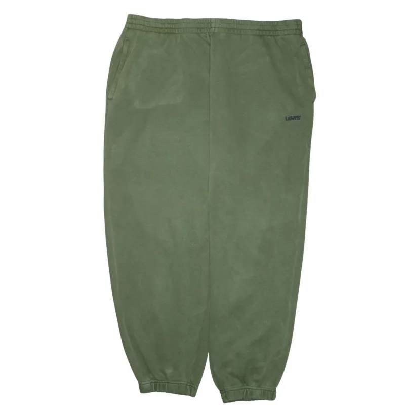 Levi's Olive Green Joggers Men's XLarge Elastic Waist Cuffed Hem Small Logo Sweatpants sold by Vintage Club
