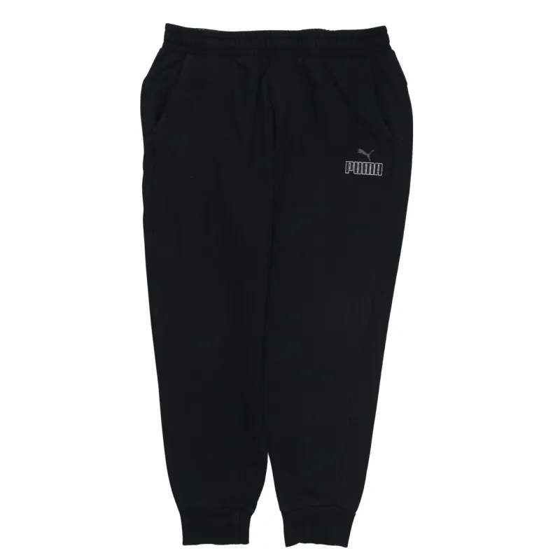 Puma Black Joggers Men’s XLarge Embroidered Logo Elastic Waist Cuffed Sweatpants sold by Vintage Club