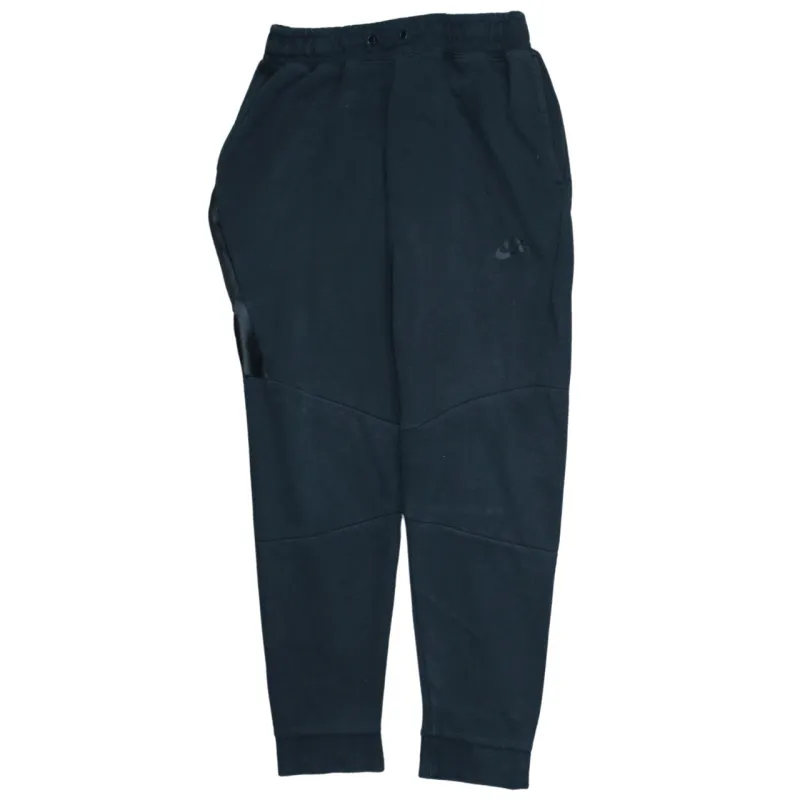 Nike Black Joggers Sweatpants Men’s Medium Elastic Waist Tapered Cuffed Legs Swoosh Logo sold by Vintage Club