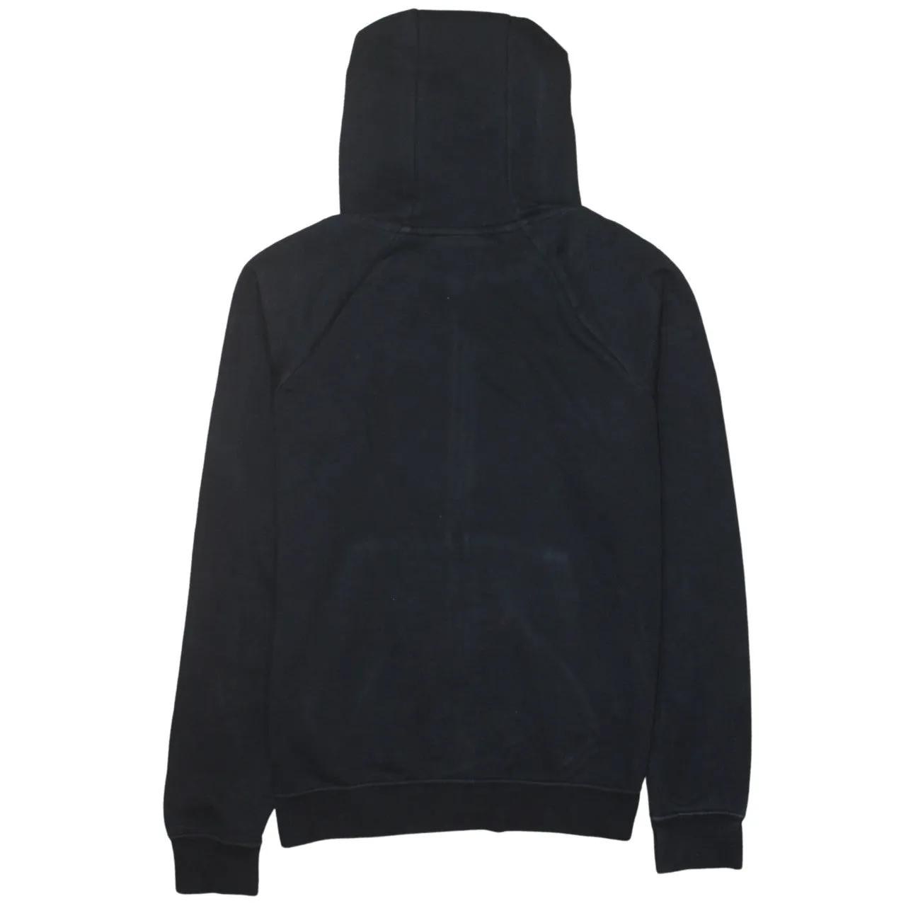 Nike Black Full Zip Hoodie Men's Small Embroidered Swoosh Split Pocket Sweatshirt sold by Vintage Club product image thumbnail 2