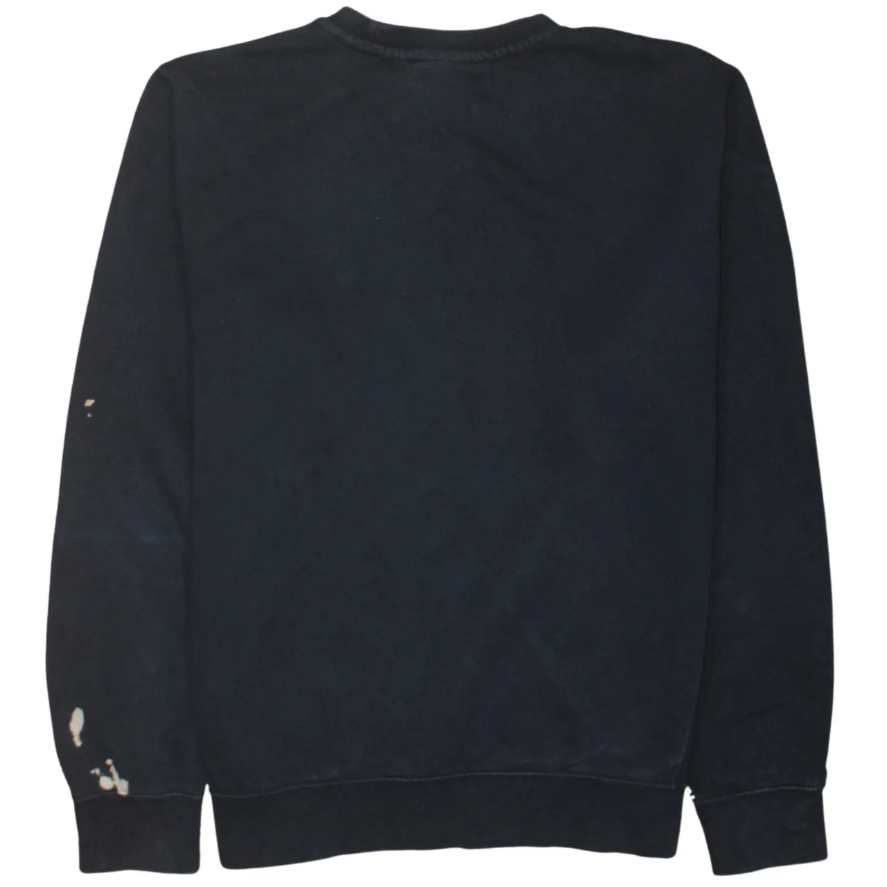 Nike Black Sweatshirt Men's Small Embroidered Swoosh Logo Crewneck Pullover Fleece Top sold by Vintage Club product image thumbnail 2