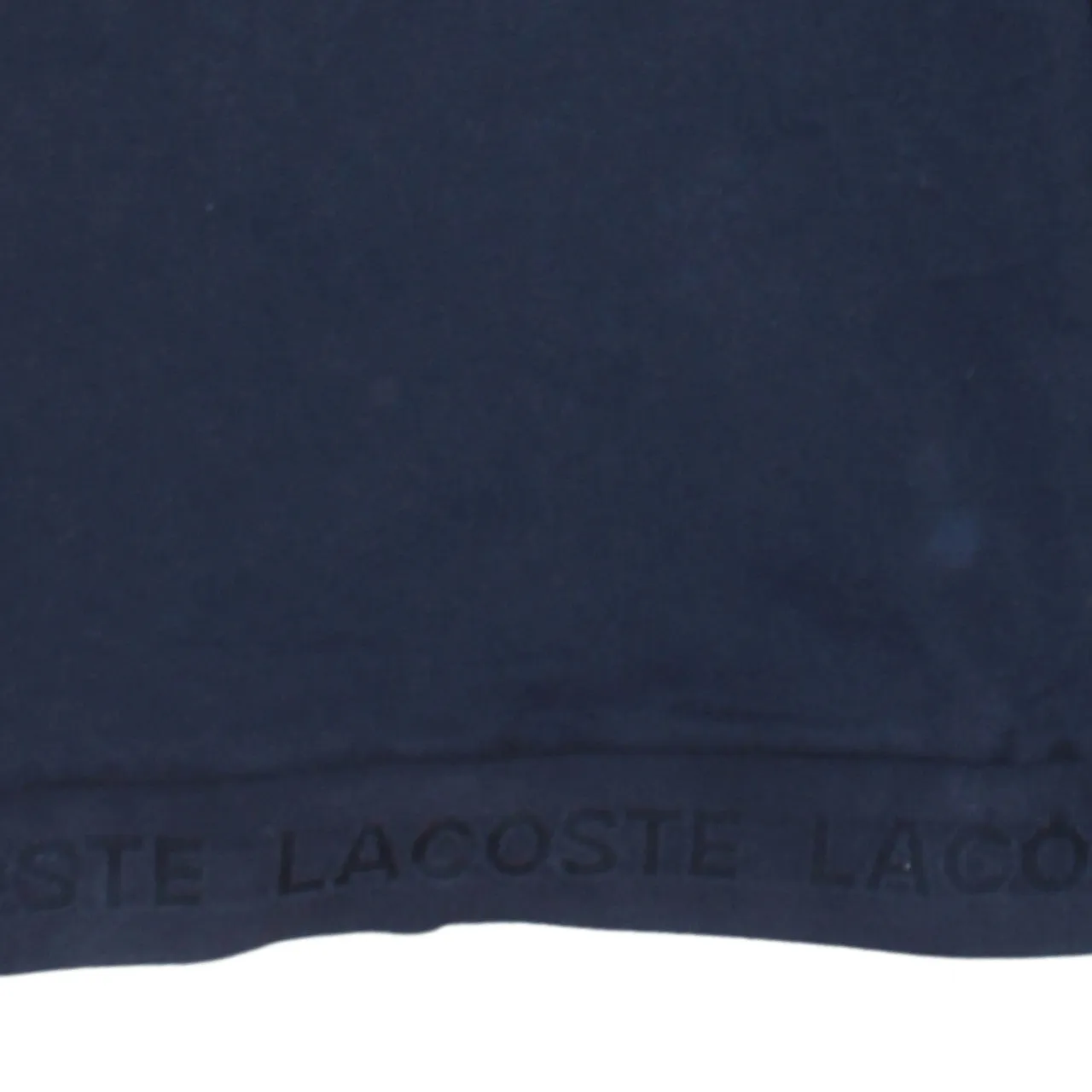 Lacoste Navy Blue Sweatshirt Women’s XSmall Embroidered Croc Logo Ribbed Hem Crewneck Pullover sold by Vintage Club product image thumbnail 4