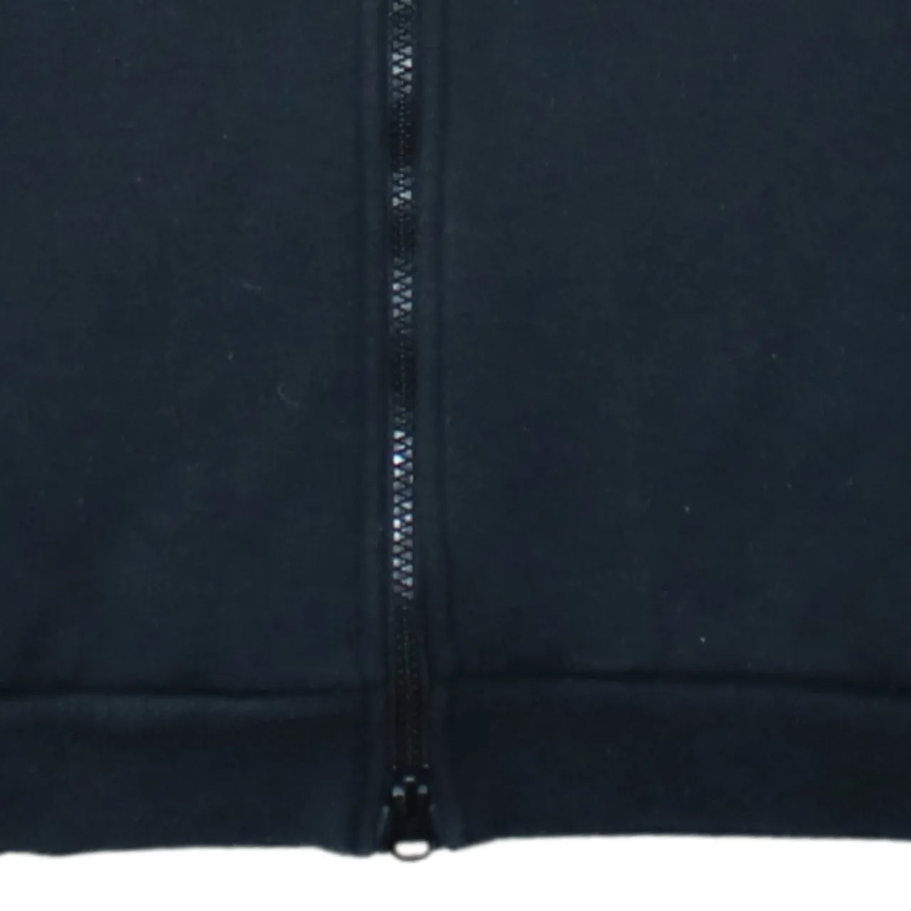 Nike Black Full Zip Hoodie Men's Small Embroidered Swoosh Quilted Back Sweatshirt sold by Vintage Club product image thumbnail 4