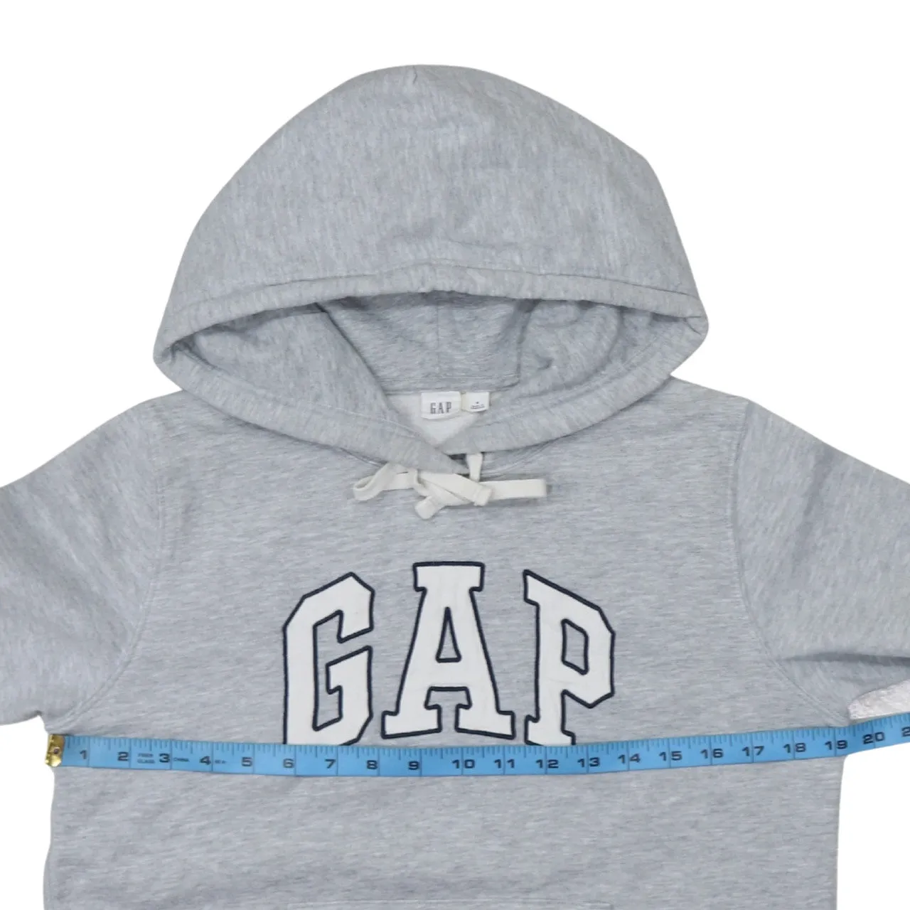 Gap Light Grey Hoodie Women’s Medium Embroidered Logo Front Pocket Pullover Sweatshirt sold by Vintage Club product image thumbnail 5