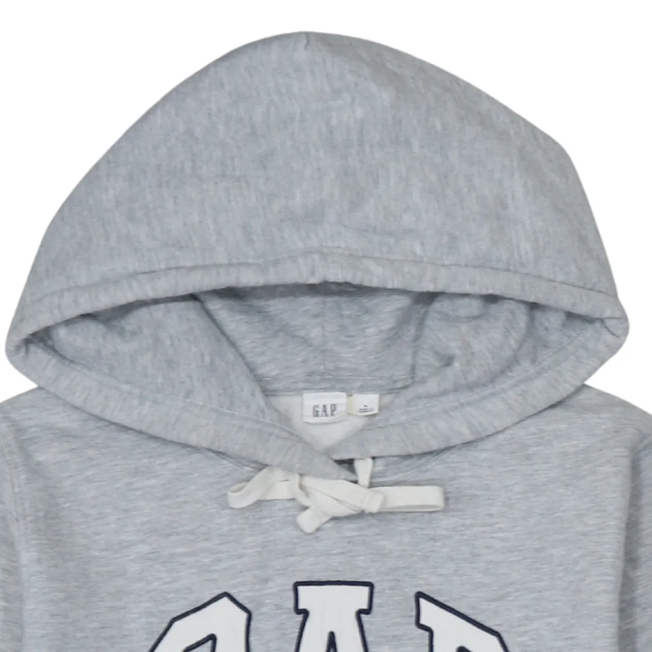 Gap Light Grey Hoodie Women’s Medium Embroidered Logo Front Pocket Pullover Sweatshirt sold by Vintage Club product image thumbnail 3