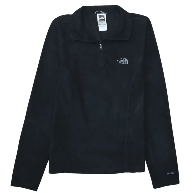 The North Face Black Fleece Jumper Men’s Medium Embroidered Chest Logo Quarter Zip Pullover Top sold by Vintage Club