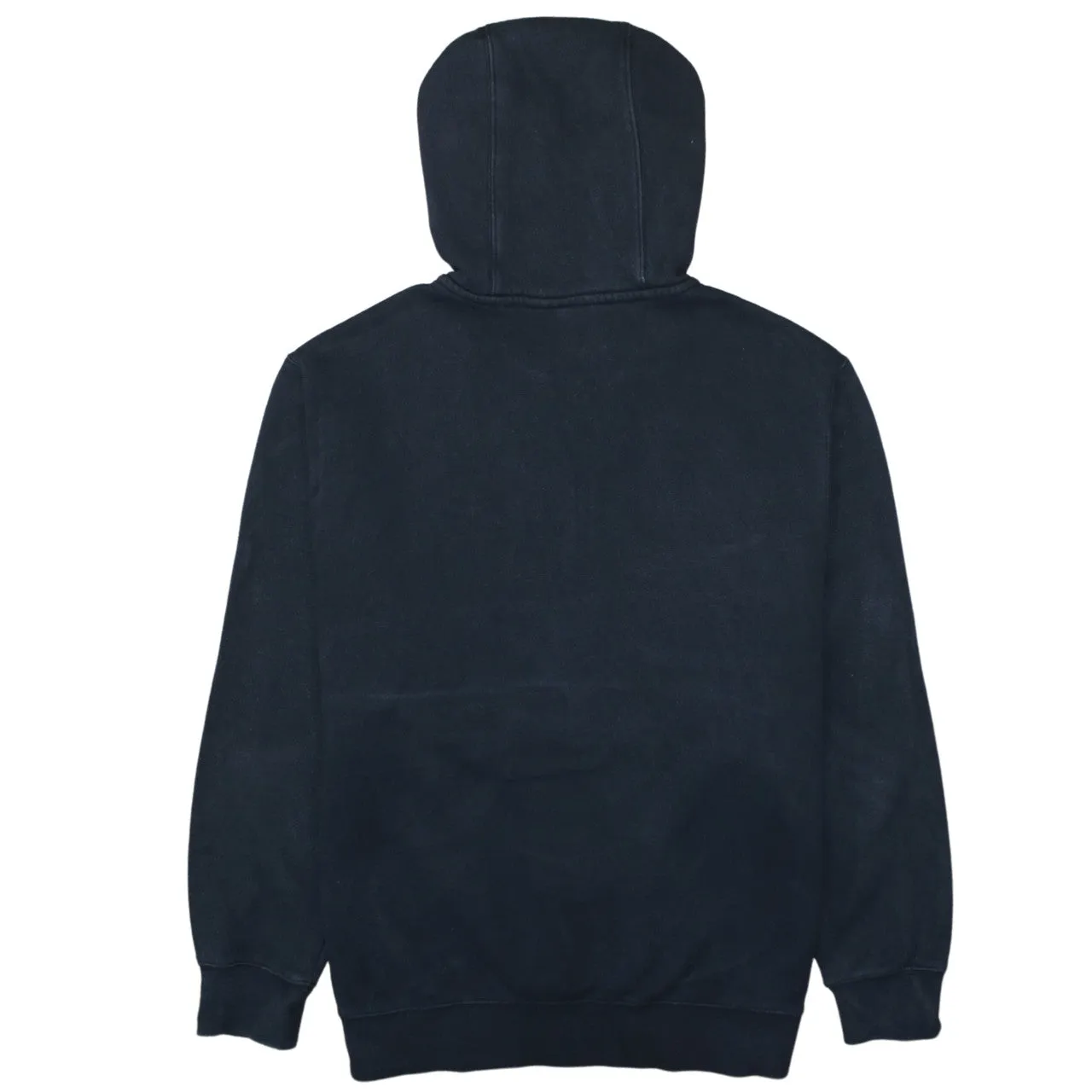 Nike Black Half Zip Hoodie Men's Large Embroidered Swoosh Front Pocket Pullover Sweatshirt sold by Vintage Club product image thumbnail 2