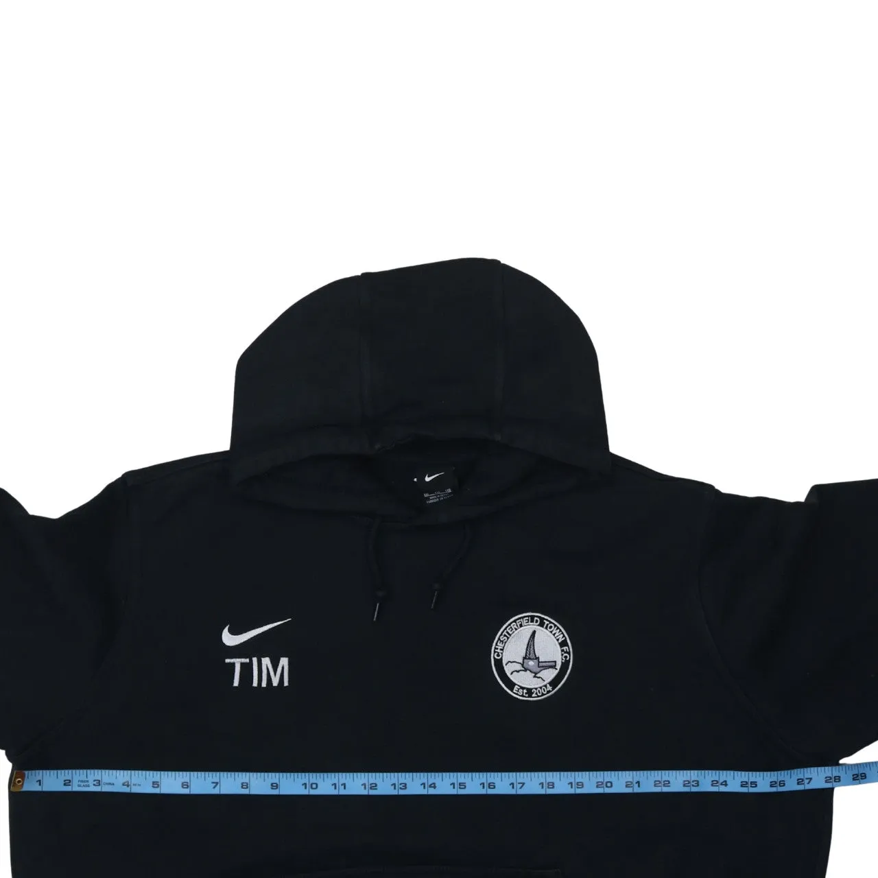 Nike Black Hoodie Men's XXLarge Embroidered Swoosh Chest Badge Front Pocket Sweatshirt sold by Vintage Club product image thumbnail 5
