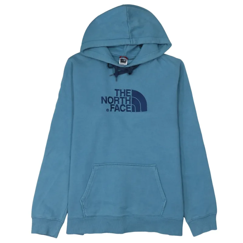 The North Face Blue Hoodie Women’s XLarge Printed Logo Front Pocket Pullover Sweatshirt made by The North Face
