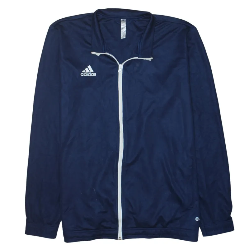 Adidas Navy Blue Track Jacket Women’s XXLarge Full Zip Embroidered Logo Lightweight Top sold by Vintage Club