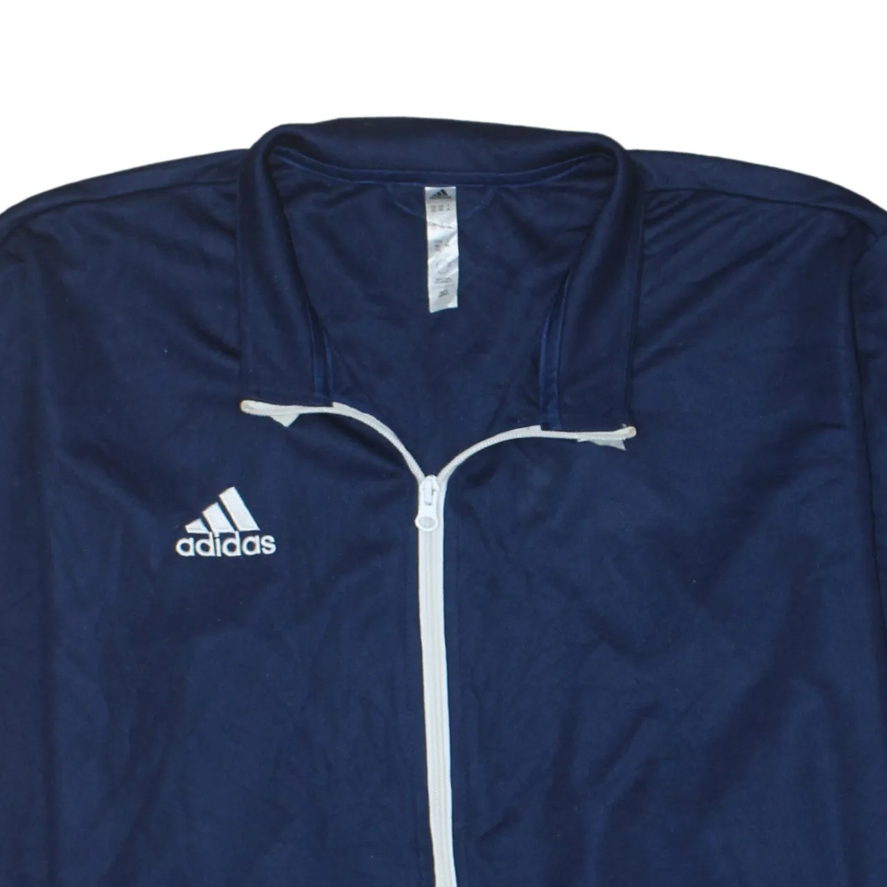 Adidas Navy Blue Track Jacket Women’s XXLarge Full Zip Embroidered Logo Lightweight Top sold by Vintage Club product image thumbnail 3