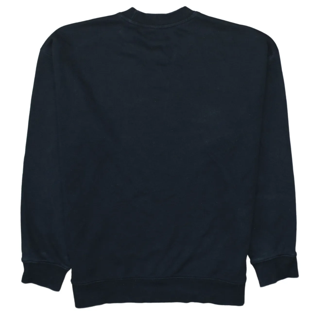 Adidas Black Sweatshirt Women's Medium Embroidered Trefoil Logo Crewneck Pullover Top sold by Vintage Club product image thumbnail 2
