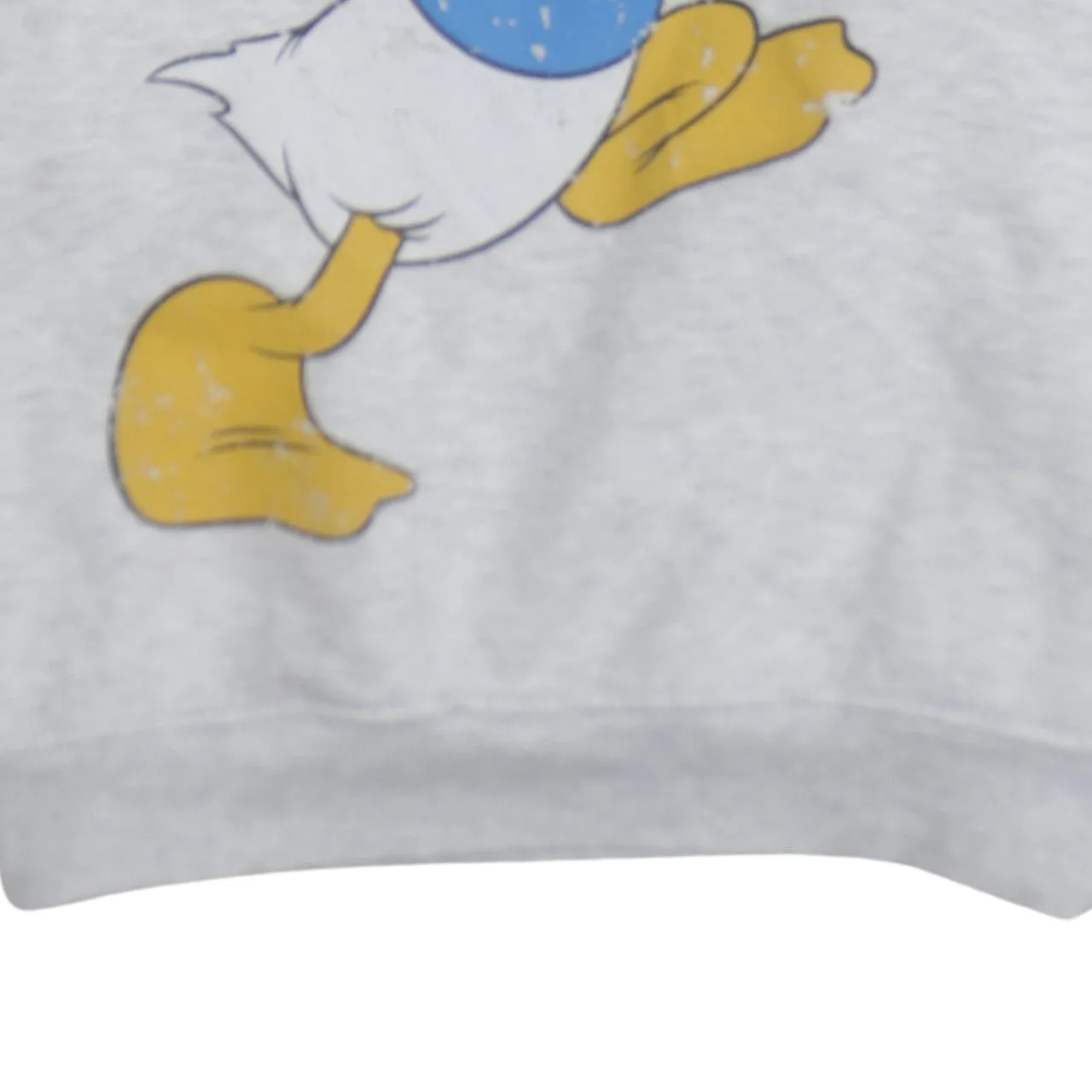 Disney Grey Donald Duck Sweatshirt Women's Medium Printed Front Back Graphic Pullover Top sold by Vintage Club product image thumbnail 4