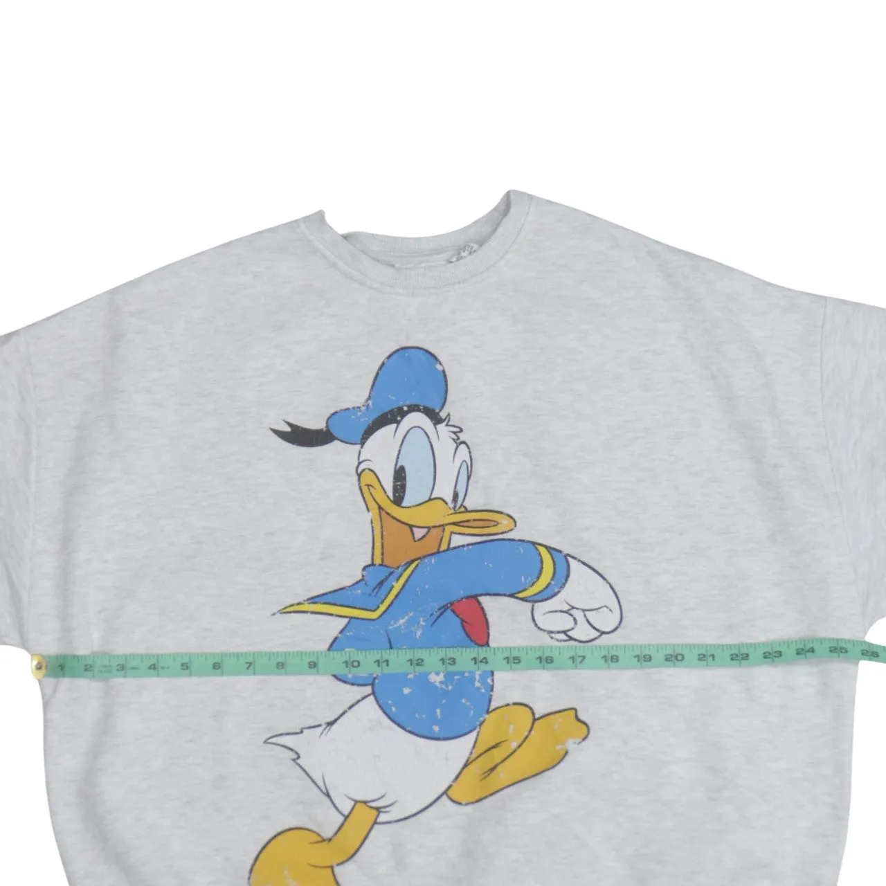 Disney Grey Donald Duck Sweatshirt Women's Medium Printed Front Back Graphic Pullover Top sold by Vintage Club product image thumbnail 5