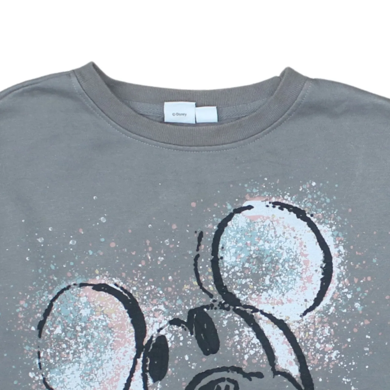 Disney Grey Sweatshirt Women’s XSmall Printed Mickey Mouse Graphic Crewneck Pullover Top sold by Vintage Club product image thumbnail 3