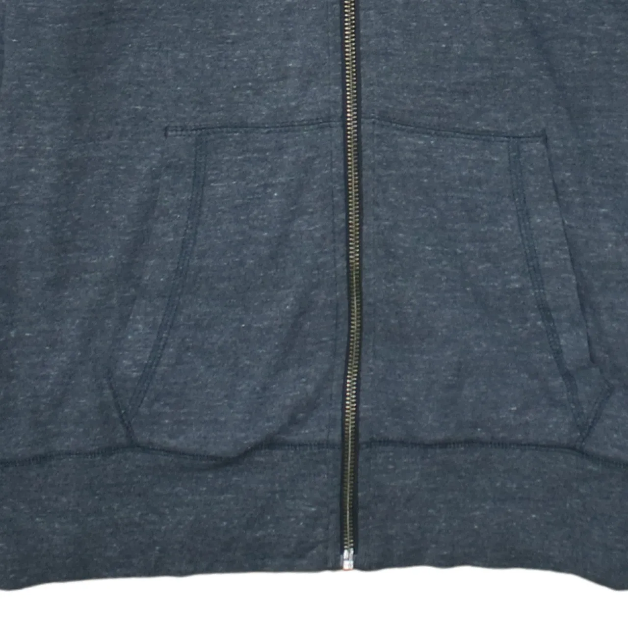 Nike Dark Grey Zip Hoodie Women’s Medium Printed Just Do It Logo Pockets Sweatshirt sold by Vintage Club product image thumbnail 4