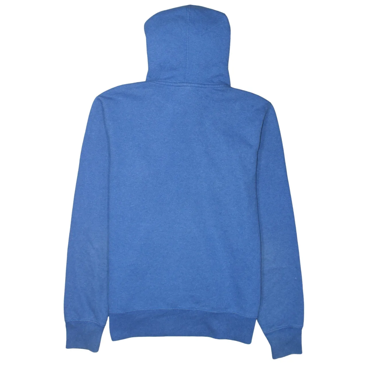 The North Face Blue Hoodie Men's Small Printed Logo Front Pouch Fleece Pullover Sweatshirt sold by Vintage Club product image thumbnail 2