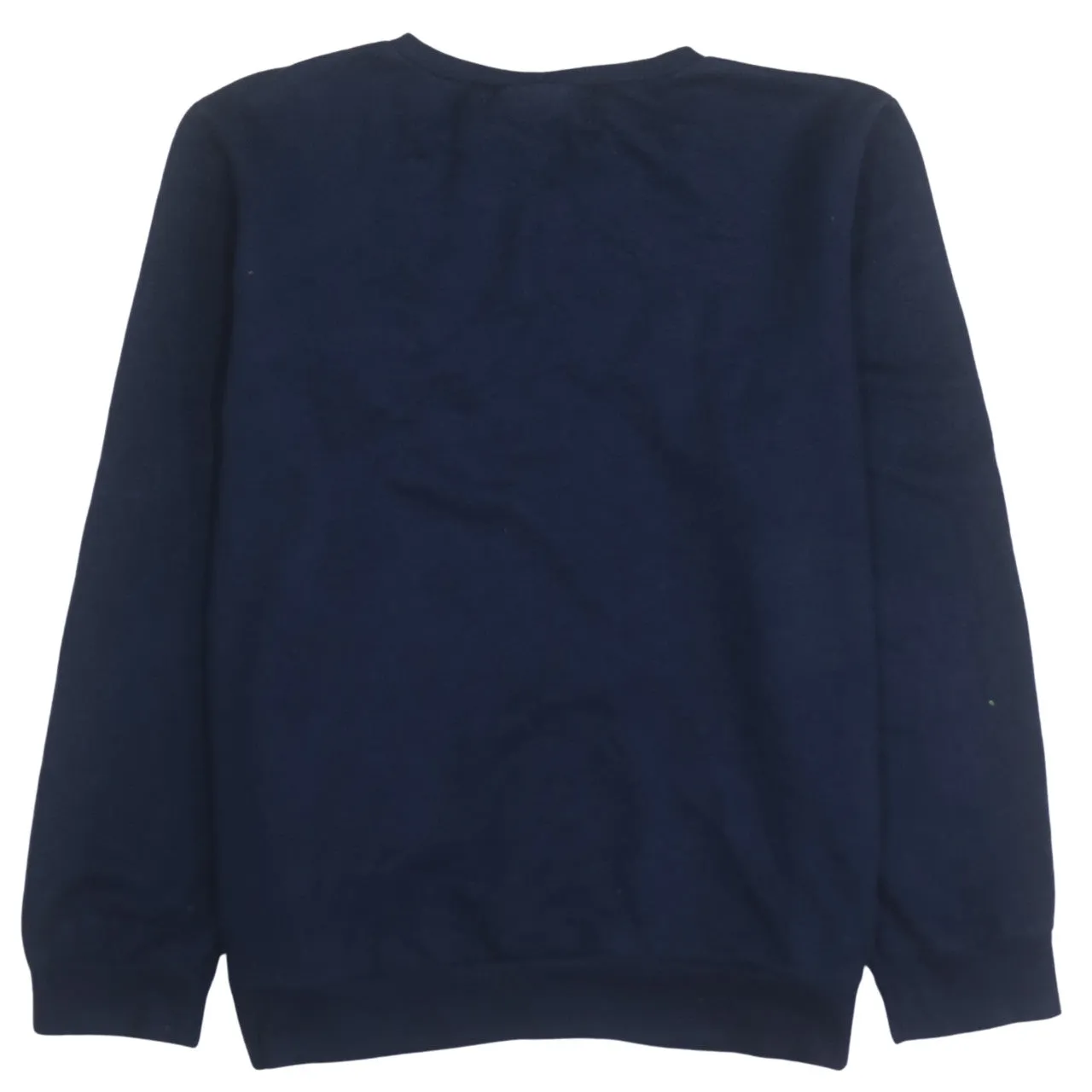 Disney Navy Blue Sweatshirt Women’s UK 16 Embroidered Stitch Logo Fleece Pullover Top sold by Vintage Club product image thumbnail 2