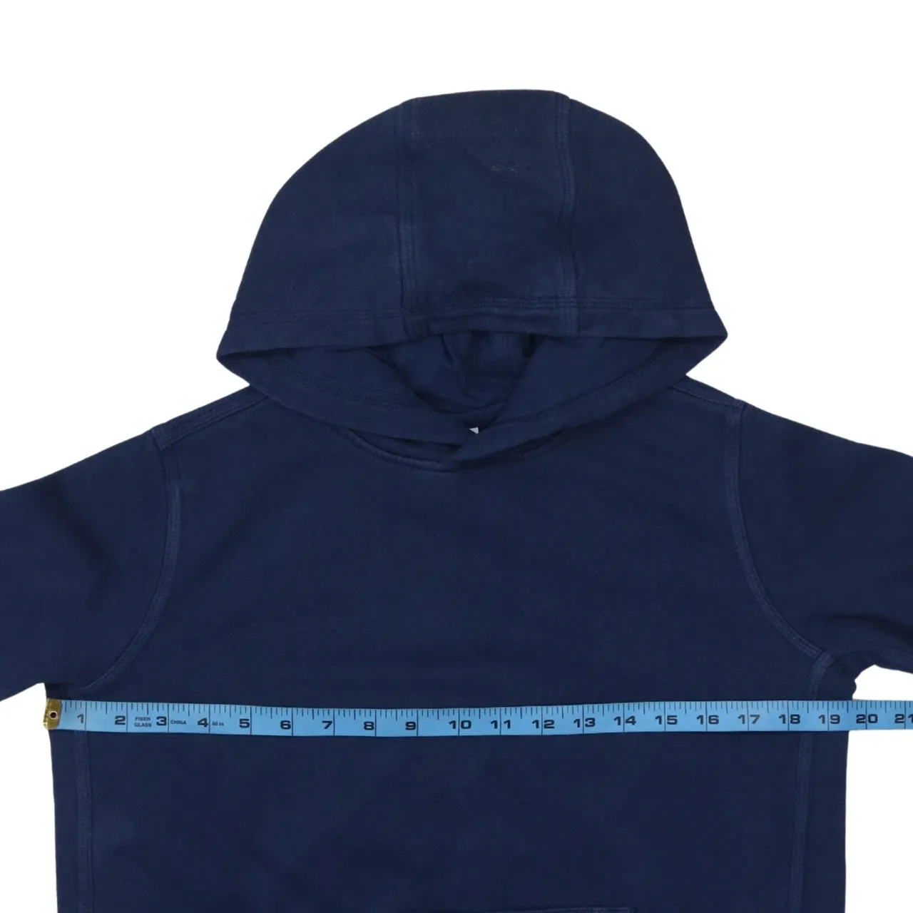 Nike Navy Blue Hoodie Women’s XLarge Printed Swoosh Logos Sleeve Graphic Pullover Sweatshirt sold by Vintage Club product image thumbnail 5