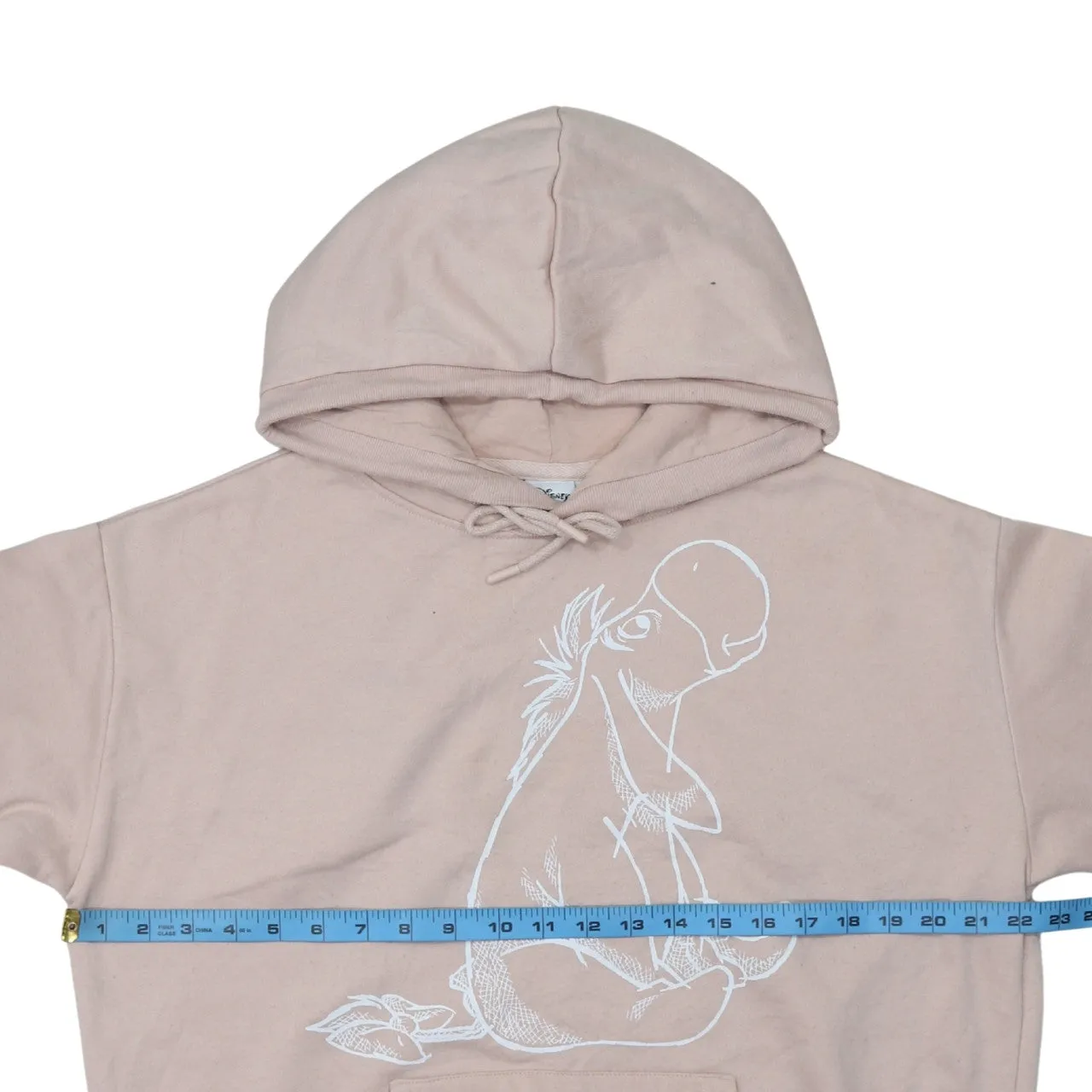 Disney Pink Hoodie Women’s Medium Printed Eeyore Graphic Fleece Lined Pullover Sweatshirt sold by Vintage Club product image thumbnail 5