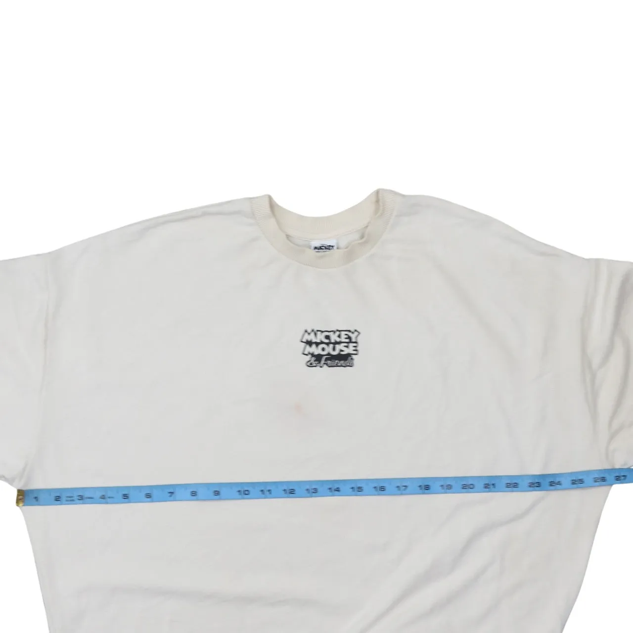 Disney Cream Sweatshirt Women's Medium Printed Mickey Mouse Pluto Graphic Pullover Top sold by Vintage Club product image thumbnail 5