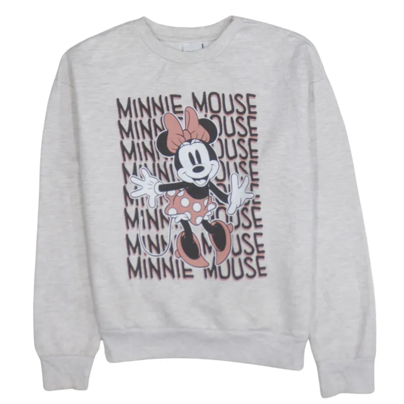 Disney Beige Cream Sweatshirt Women's XSmall Minnie Mouse Printed Graphic Pullover Top sold by Vintage Club