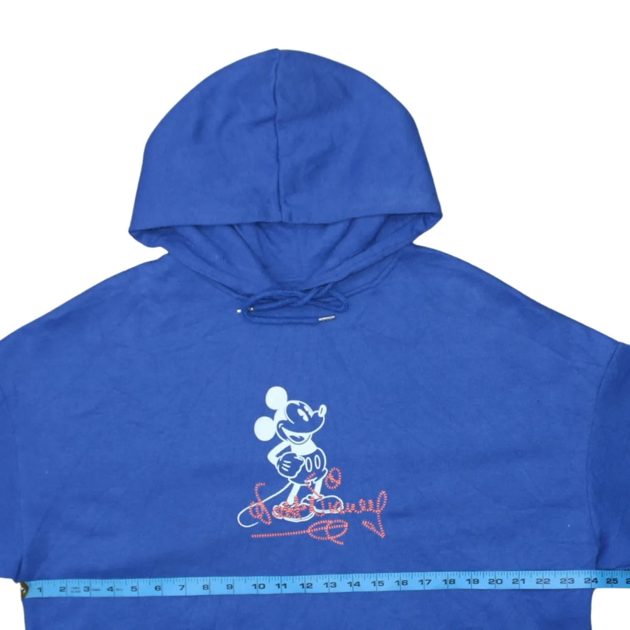 Disney Blue Hoodie Women’s Small Mickey Mouse Printed Graphic Pullover Sweatshirt sold by Vintage Club product image thumbnail 5