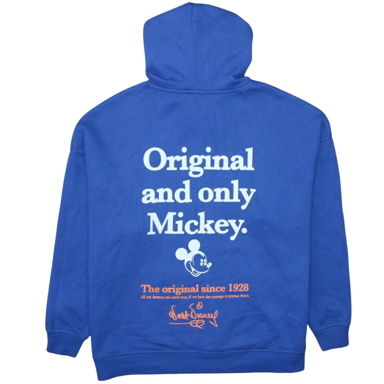 Disney Blue Hoodie Women’s Small Mickey Mouse Printed Graphic Pullover Sweatshirt sold by Vintage Club product image thumbnail 2