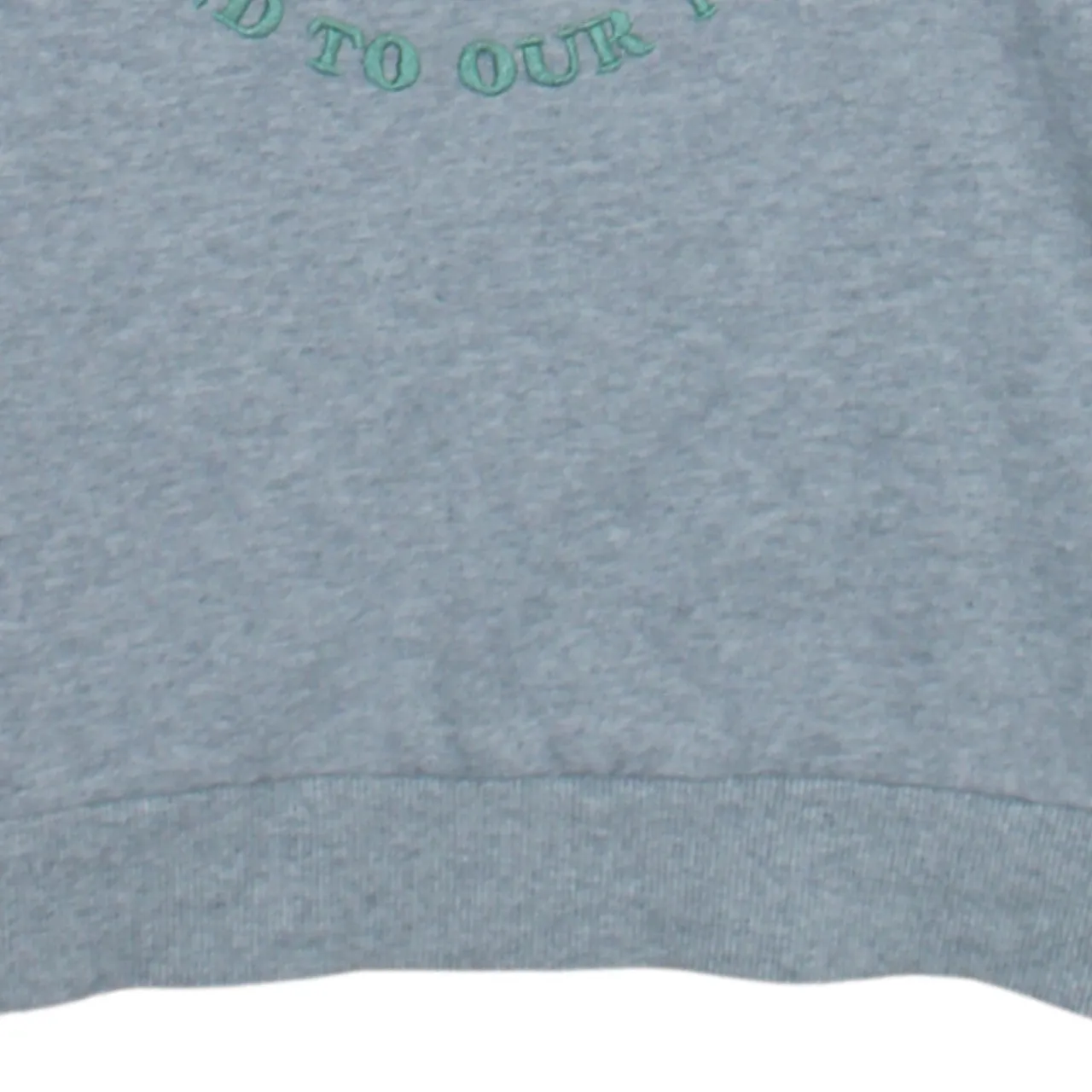 Disney Grey Sweatshirt Women’s Large Printed Mickey Earth Graphic Slogan Crewneck Pullover sold by Vintage Club product image thumbnail 4
