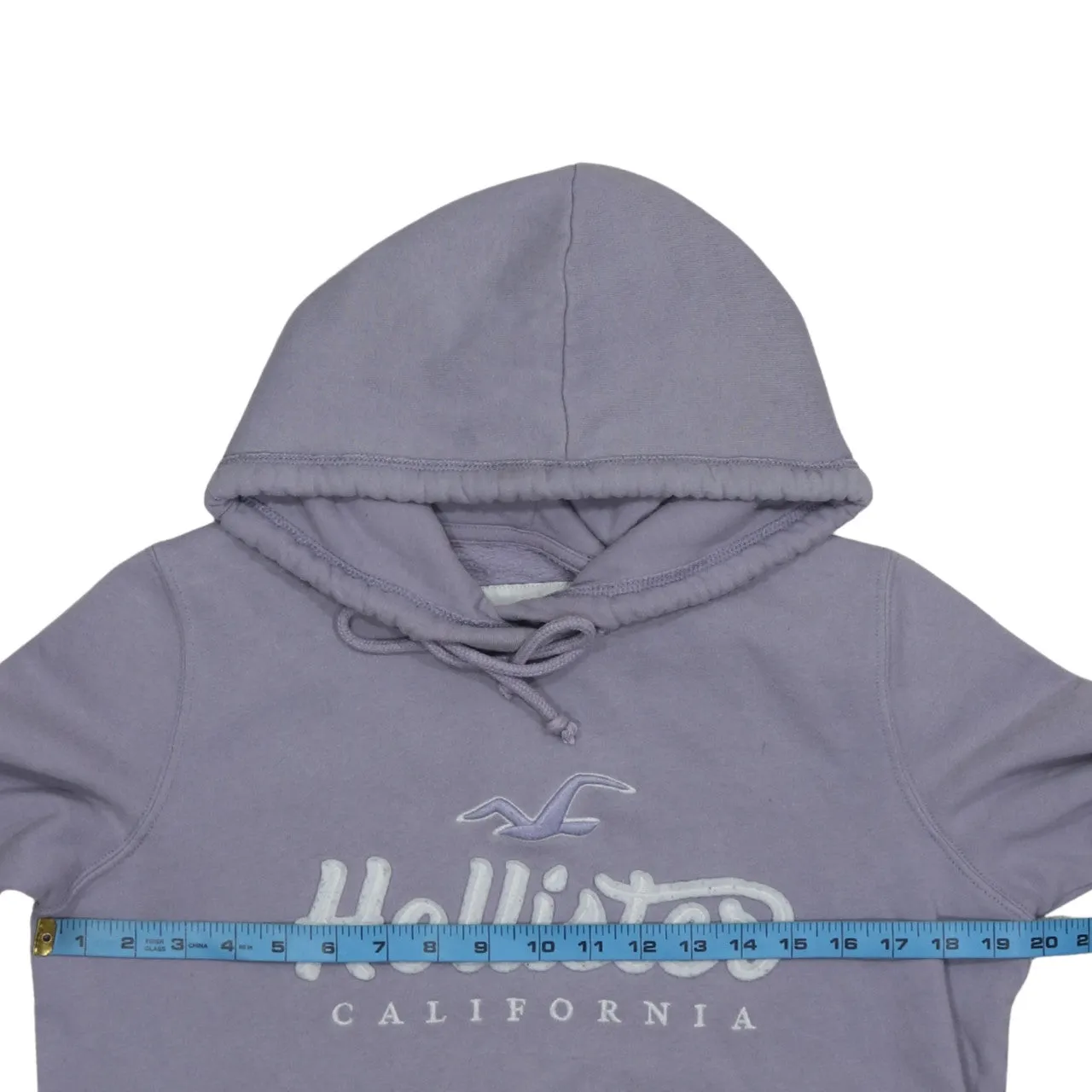 Hollister Lavender Purple Hoodie Women’s Medium Embroidered Logo Front Pocket Fleece Sweatshirt sold by Vintage Club product image thumbnail 5
