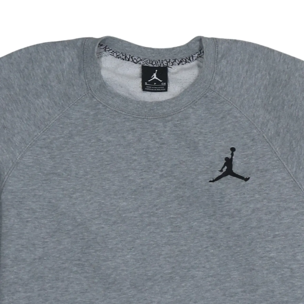 Jordan Grey Sweatshirt Men's Small Embroidered Jumpman Logo Crewneck Pullover Fleece Top sold by Vintage Club product image thumbnail 3