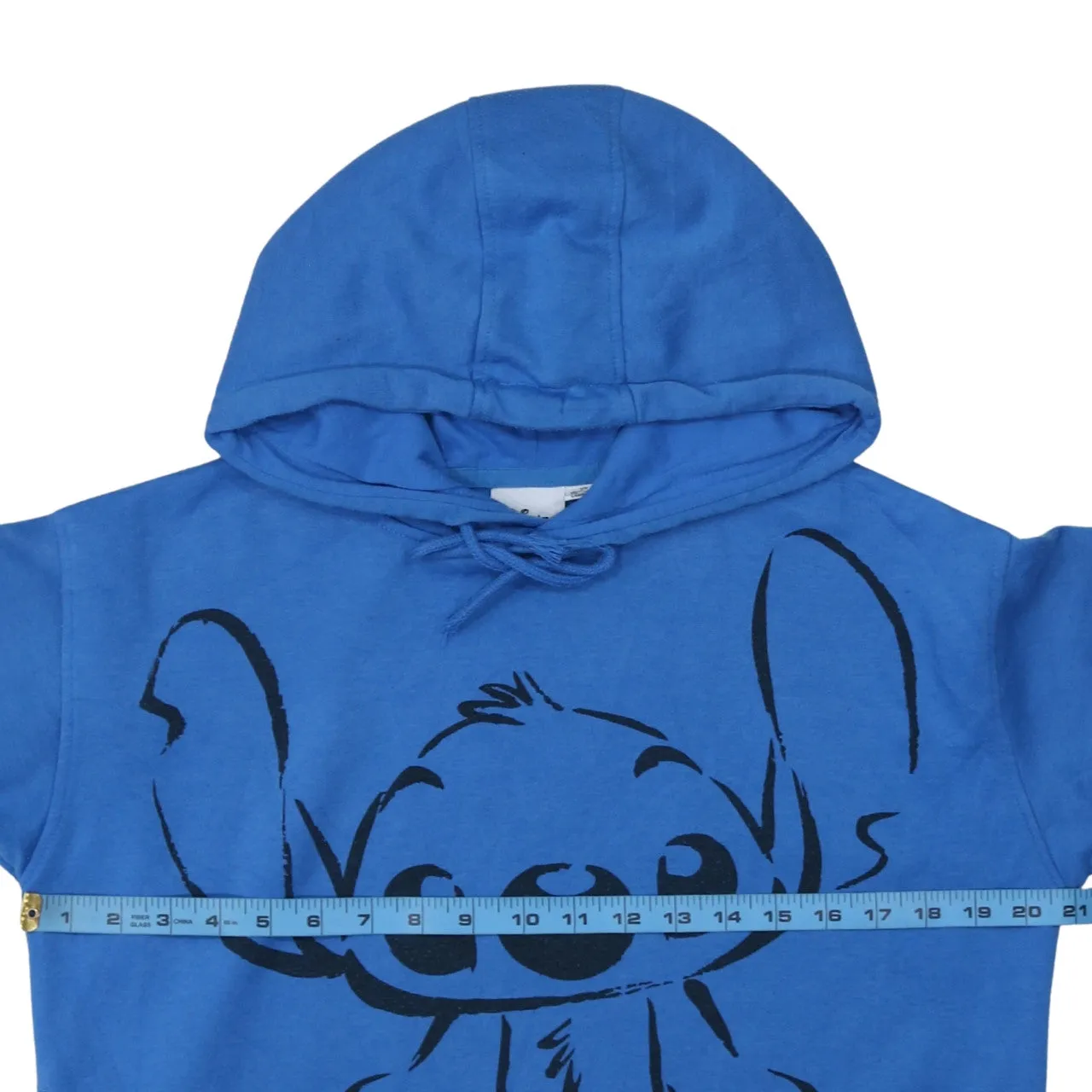Disney Blue Hoodie Women’s XSmall Printed Stitch Graphic Pullover Hooded Sweatshirt Top sold by Vintage Club product image thumbnail 5