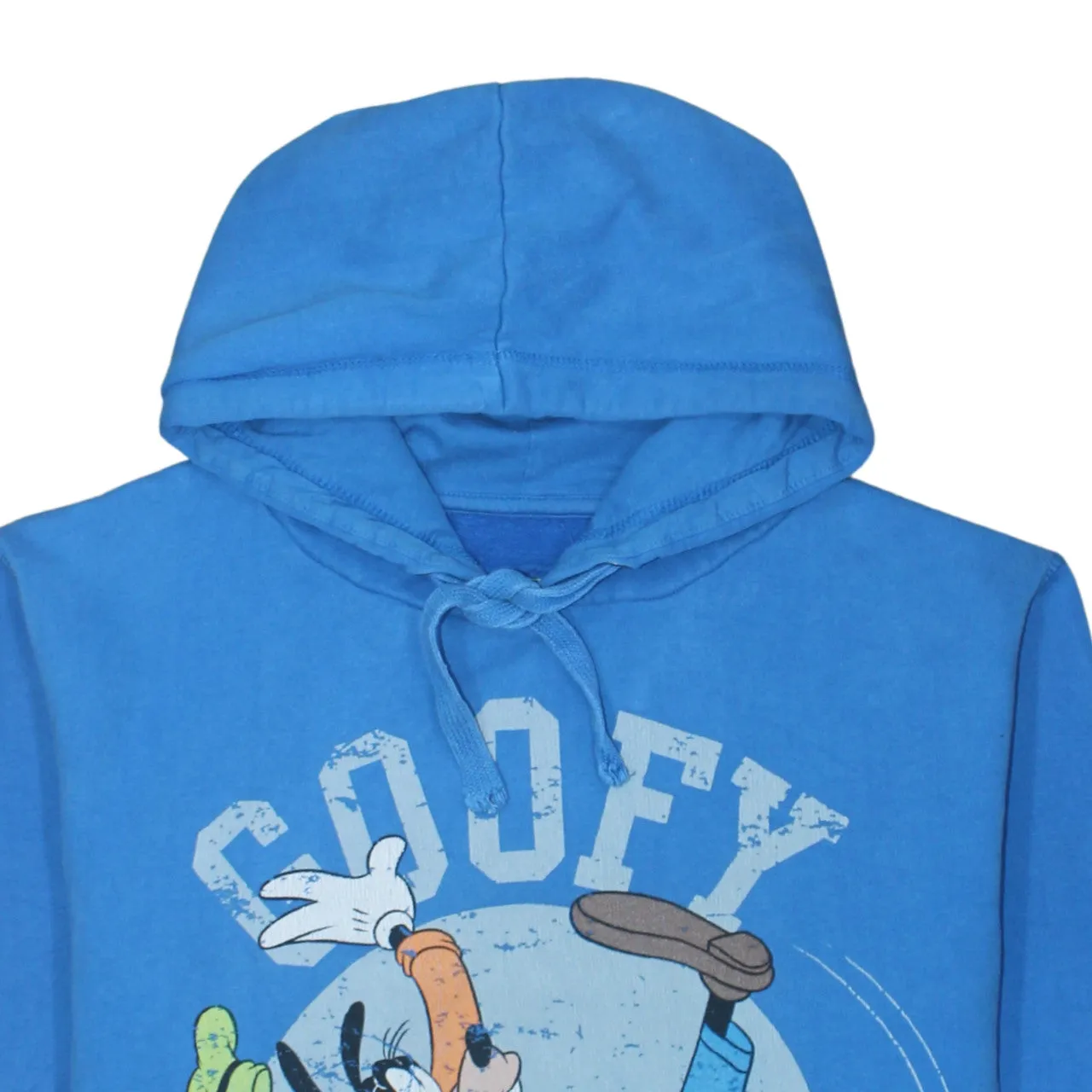 Disney Blue Hoodie Men's Large Goofy Genius Printed Graphic Pullover Sweatshirt Top sold by Vintage Club product image thumbnail 3