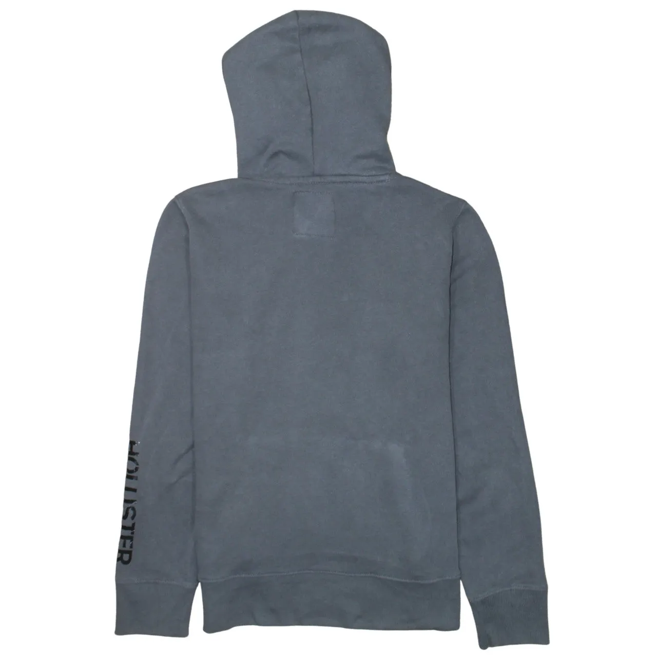 Hollister Grey Hoodie Men’s XSmall Printed Logo Front Pocket Drawstring Pullover Sweatshirt sold by Vintage Club product image thumbnail 2