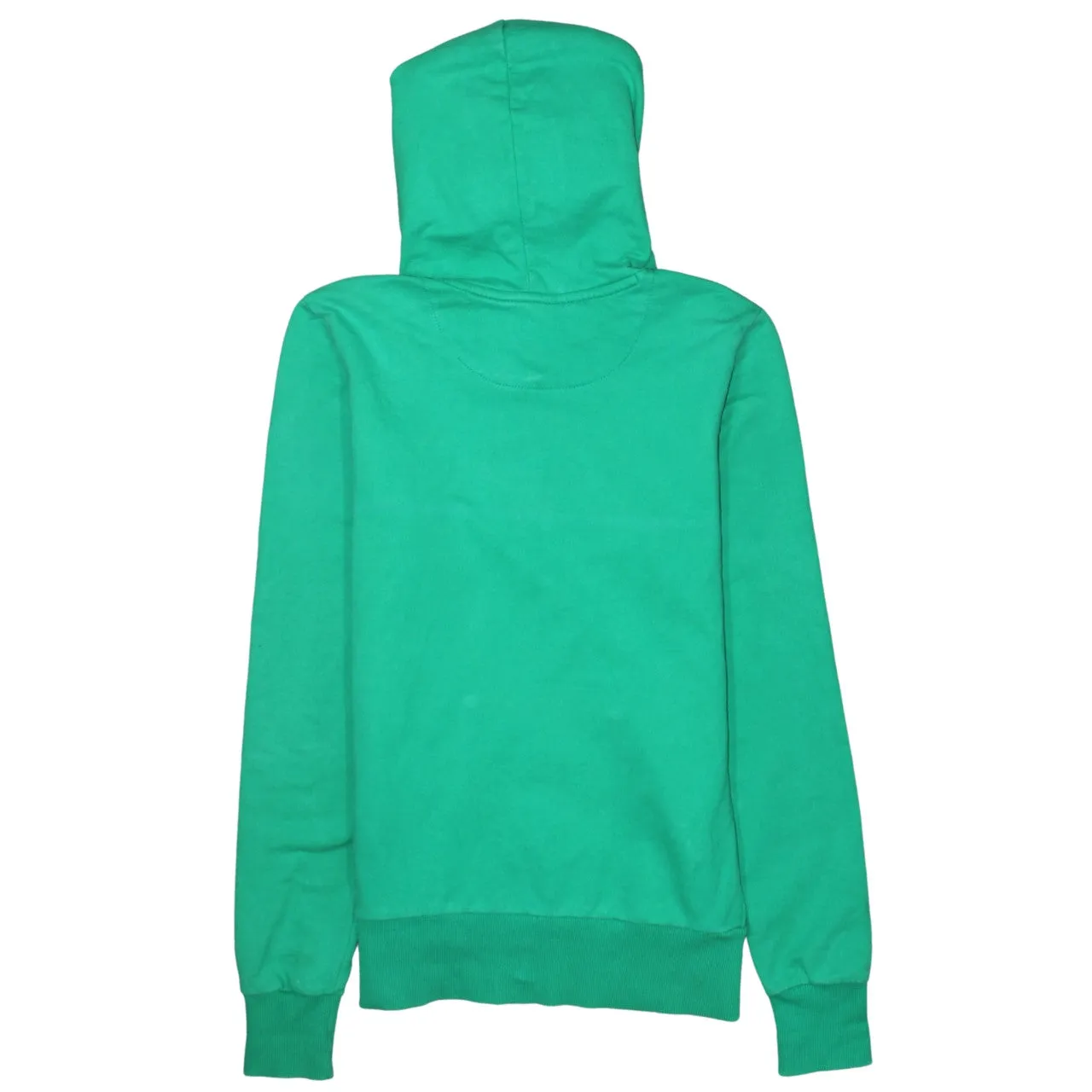 Nike Green Hoodie Women’s Medium Printed Swoosh Logo Front Pocket Pullover Sweatshirt sold by Vintage Club product image thumbnail 2