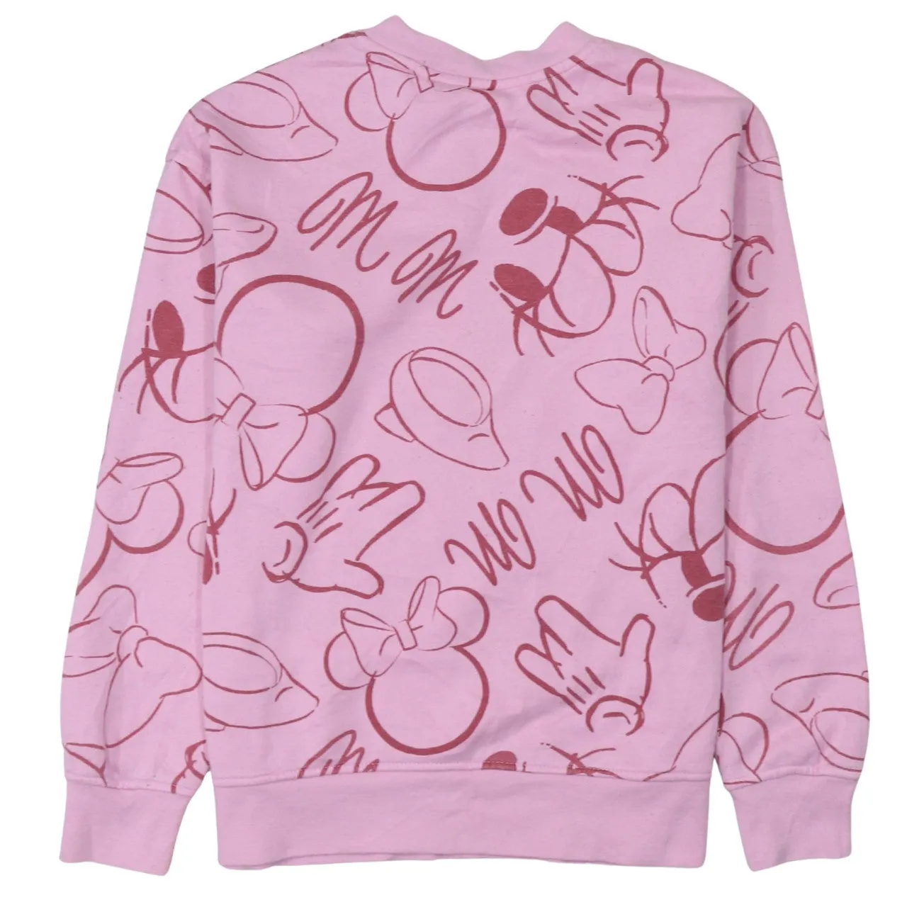 Disney Pink Minnie Mouse Sweatshirt Women's XXSmall All Over Printed Graphic Pullover Top sold by Vintage Club product image thumbnail 2