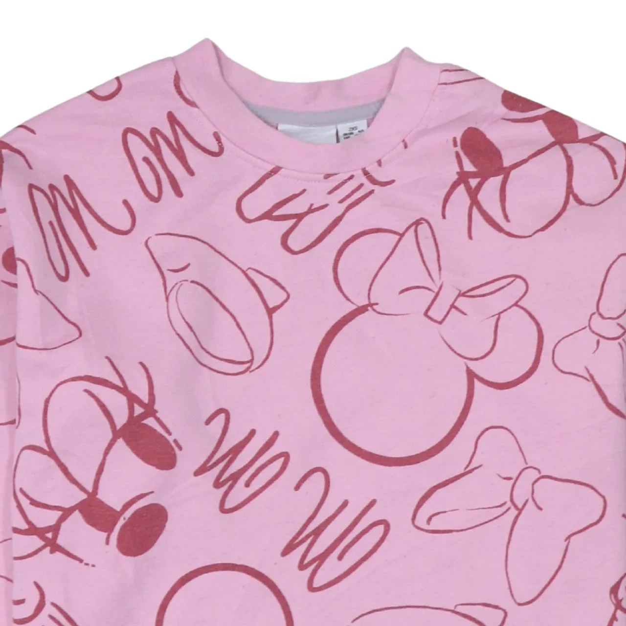Disney Pink Minnie Mouse Sweatshirt Women's XXSmall All Over Printed Graphic Pullover Top sold by Vintage Club product image thumbnail 3