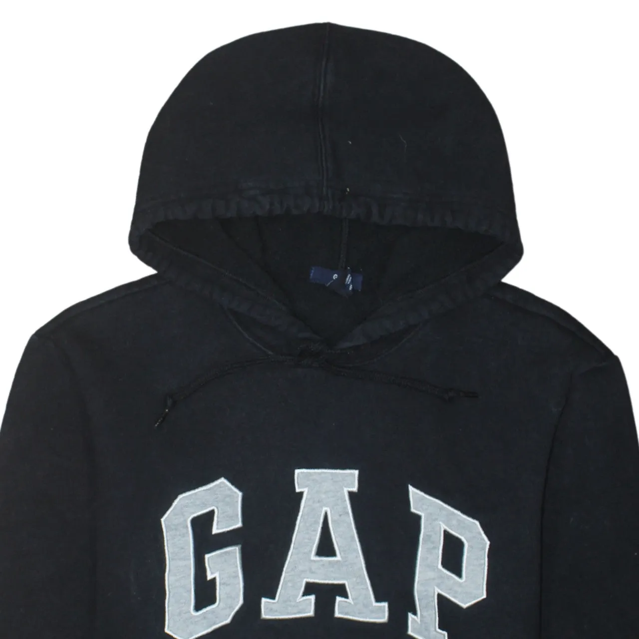 Gap Black Hoodie Women’s Small Embroidered Logo Front Pocket Pullover Sweatshirt sold by Vintage Club product image thumbnail 3