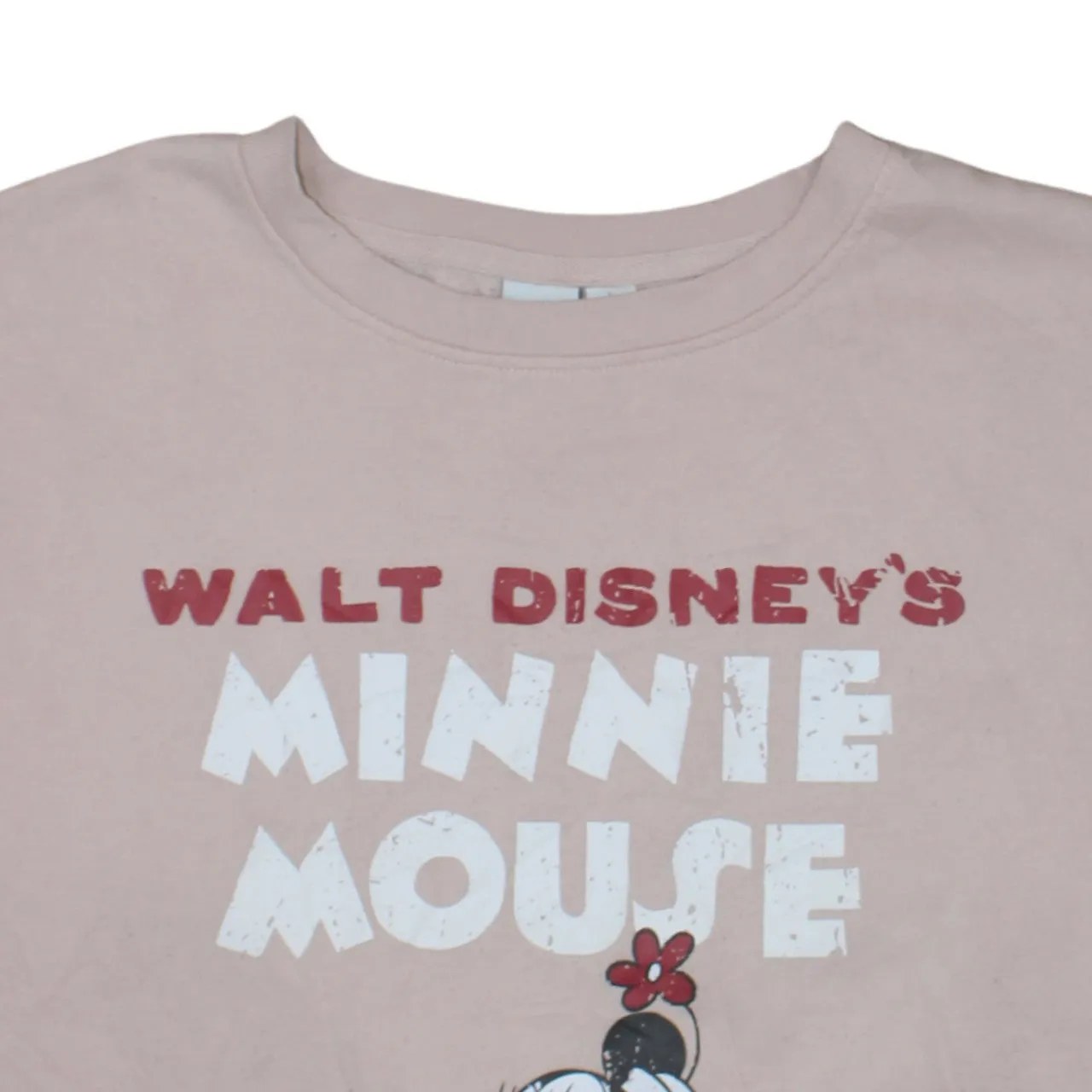 Disney Pink Minnie Mouse Sweatshirt Women’s Large Printed Graphic Crewneck Pullover Top sold by Vintage Club product image thumbnail 3