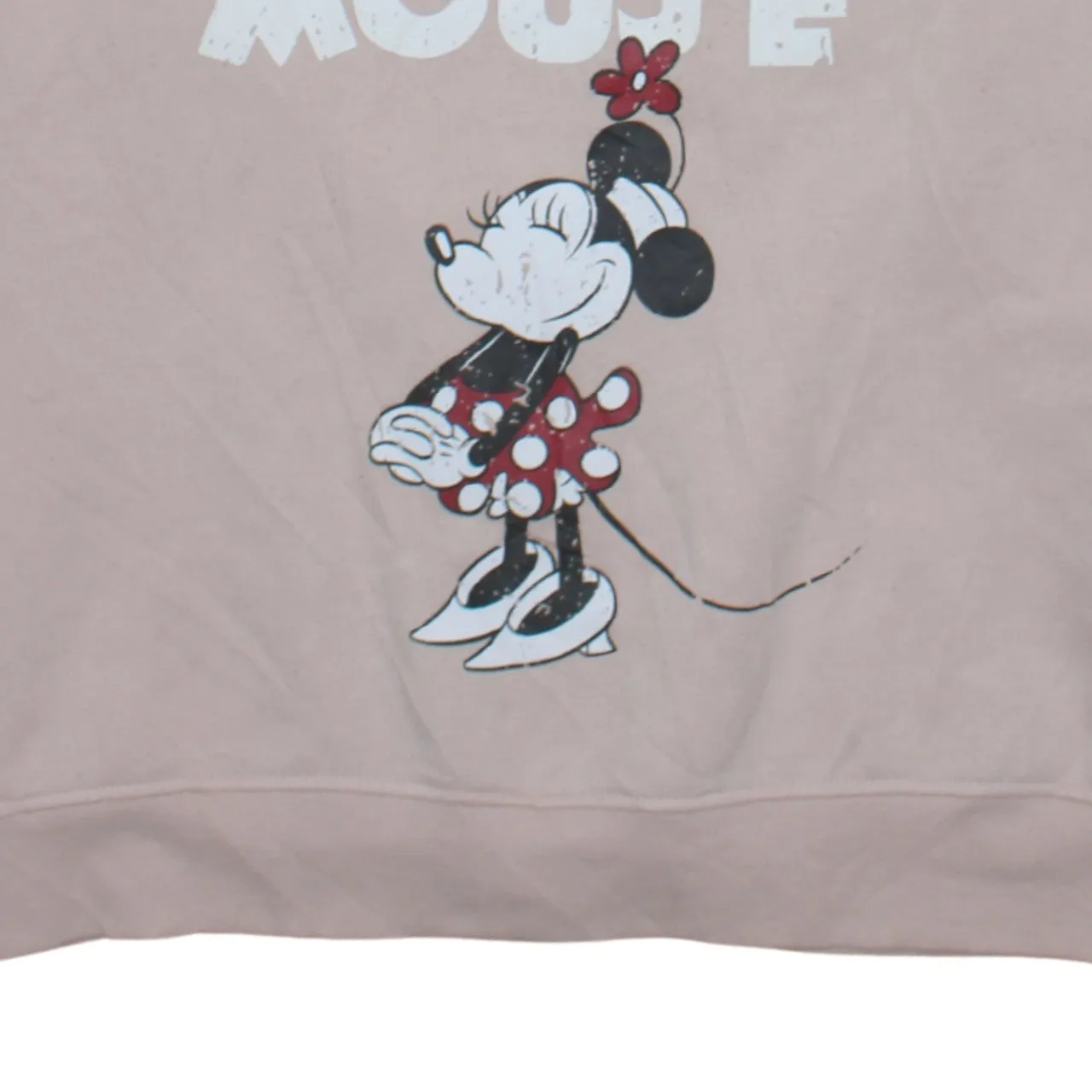 Disney Pink Minnie Mouse Sweatshirt Women’s Large Printed Graphic Crewneck Pullover Top sold by Vintage Club product image thumbnail 4