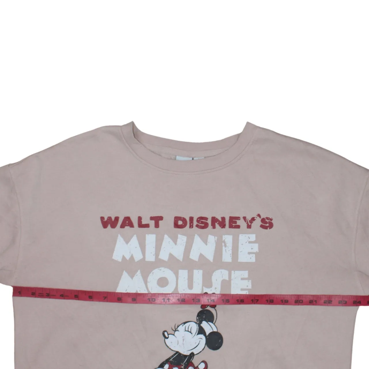 Disney Pink Minnie Mouse Sweatshirt Women’s Large Printed Graphic Crewneck Pullover Top sold by Vintage Club product image thumbnail 5