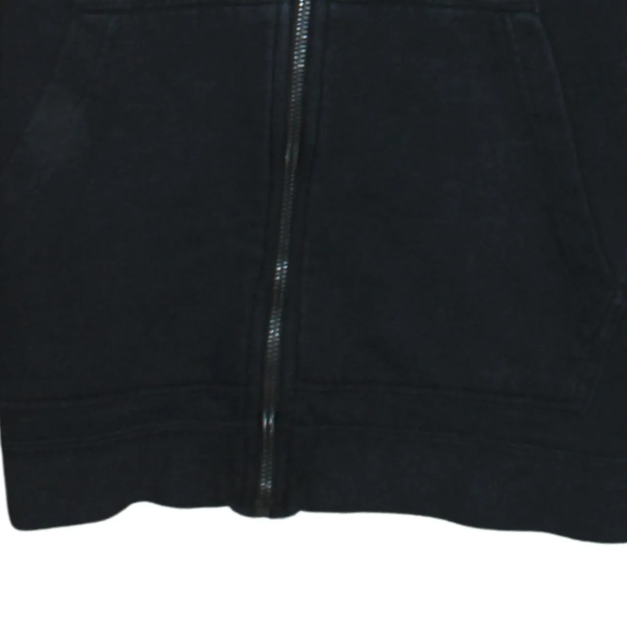 Nike Black Full Zip Hoodie Men's XSmall Printed Chest Logo Split Pocket Sweatshirt sold by Vintage Club product image thumbnail 4