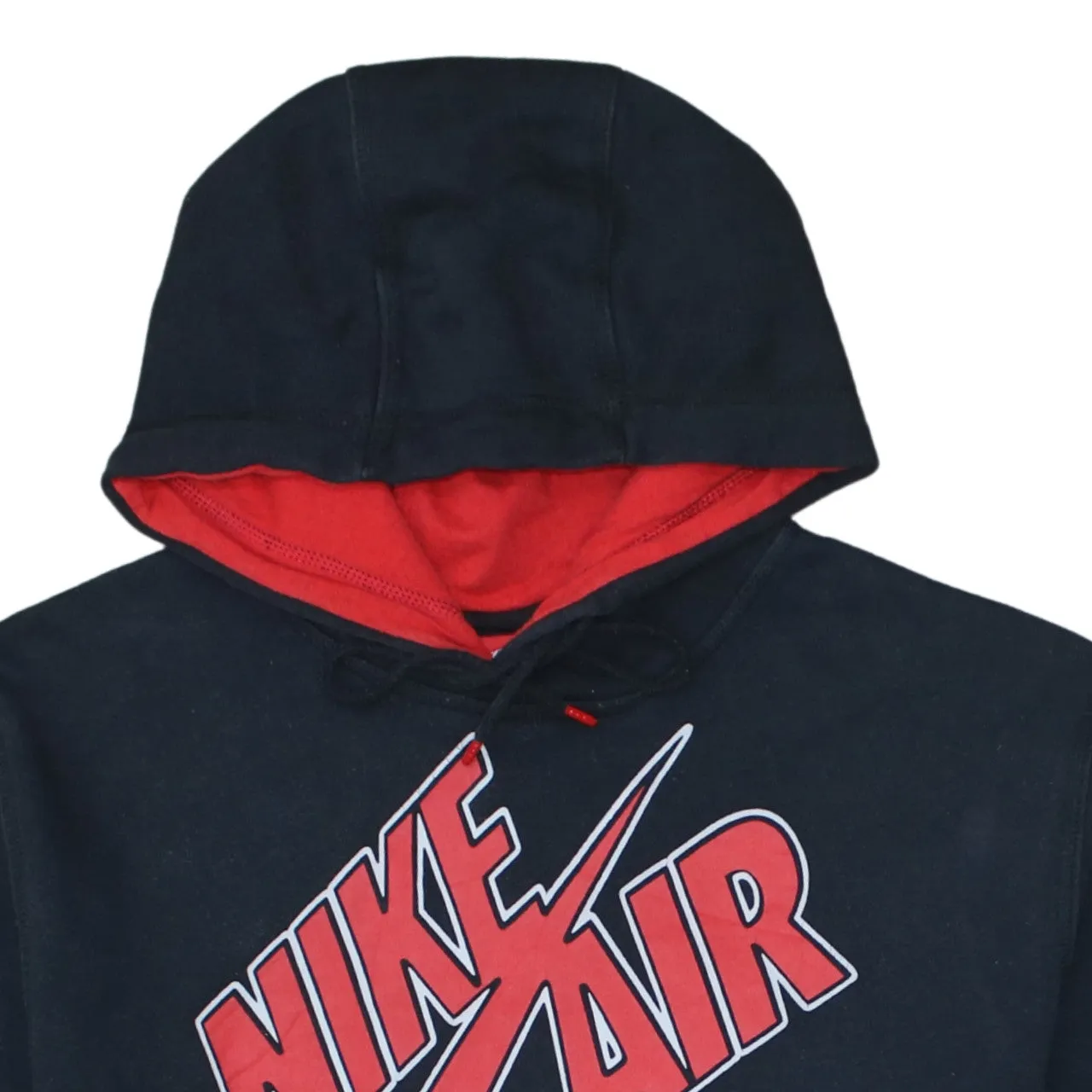 Nike Black Red Hoodie Men's XLarge Big Printed Nike Air Logo Pullover Sweatshirt sold by Vintage Club product image thumbnail 3