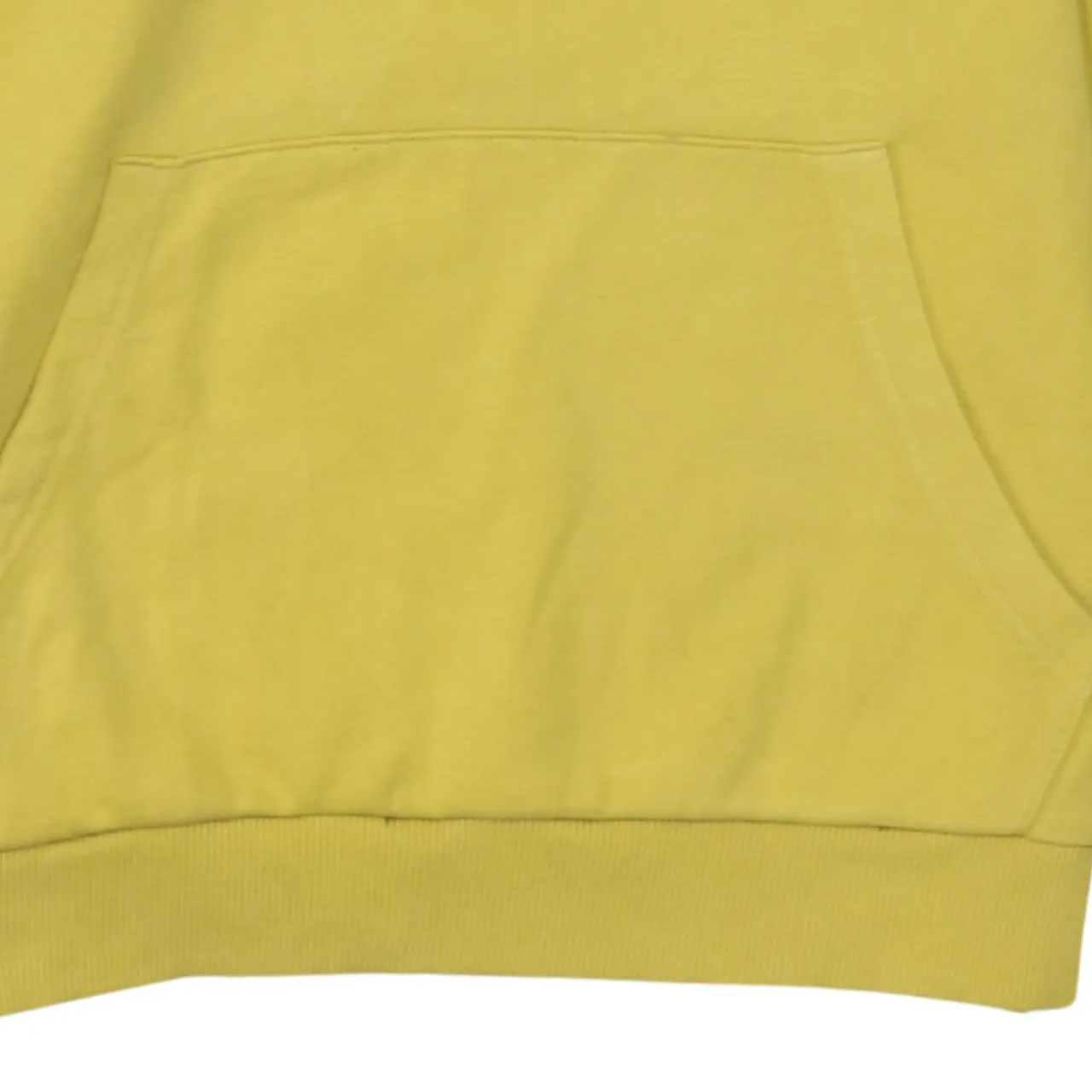 Timberland Yellow Hoodie Women’s Medium Printed Tree Logo Front Pocket Pullover Sweatshirt sold by Vintage Club product image thumbnail 4